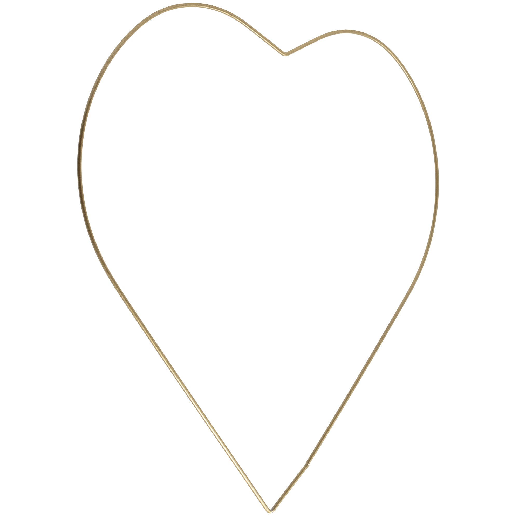 Metallherz gold - 35 cm