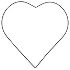 Metallherz schwarz - 35 cm