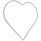 Metallherz schwarz - 35 cm