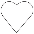 Metallherz schwarz - 25 cm