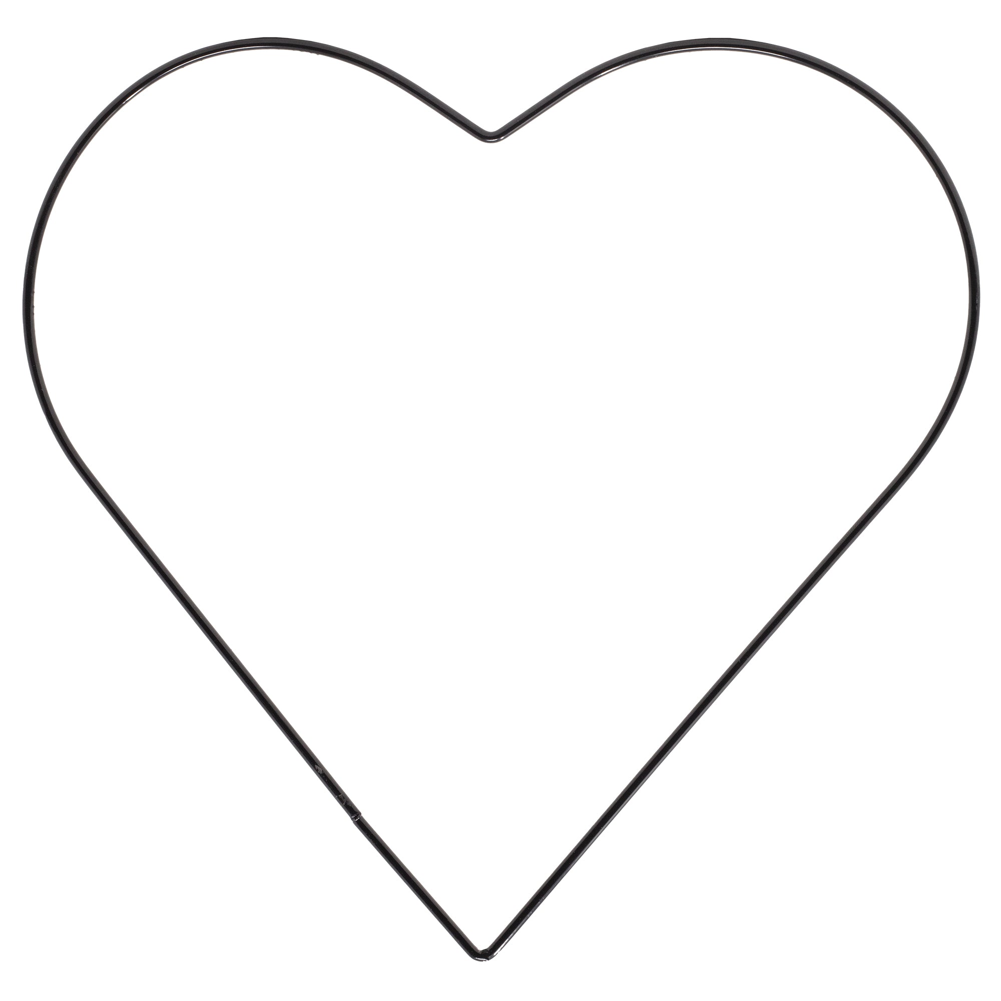 Metallherz schwarz - 25 cm