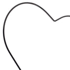 Metallherz schwarz - 25 cm