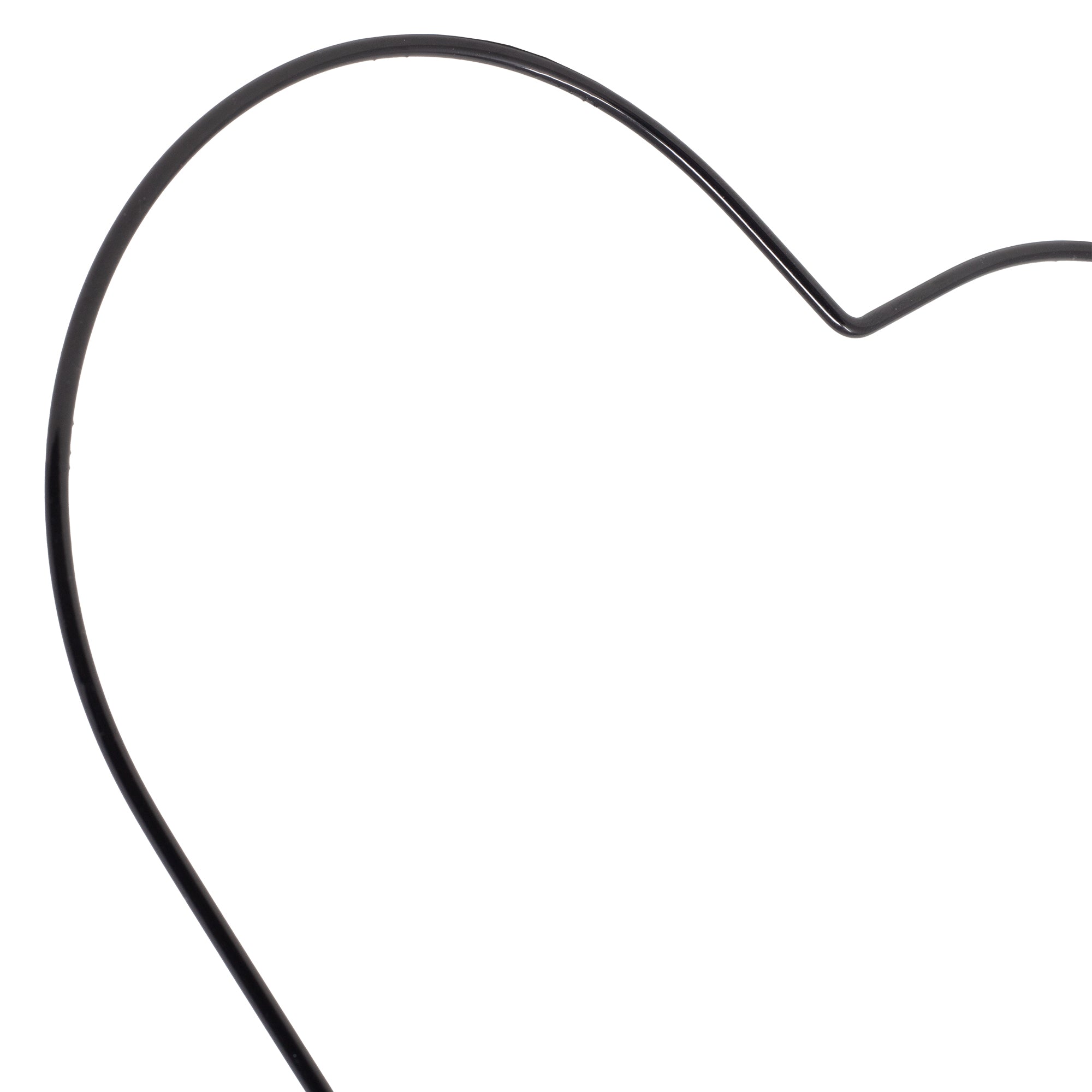 Metallherz schwarz - 25 cm