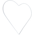 Metallherz weiß - 25 cm