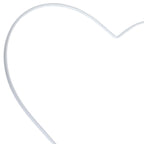 Metallherz weiß - 25 cm