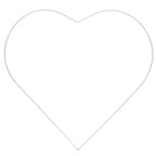 Metallherz weiß - 35 cm