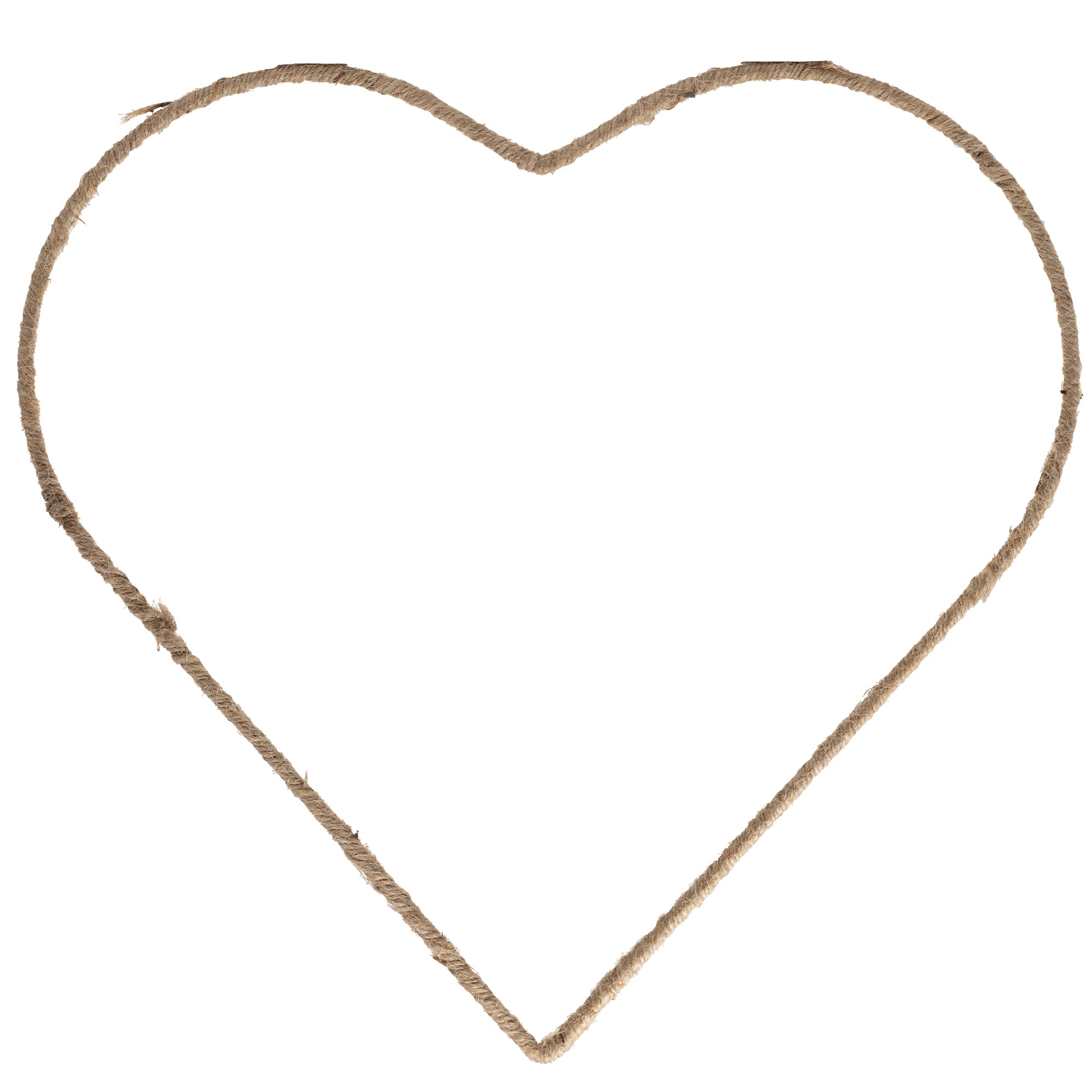 Metallherz natur - 35 cm