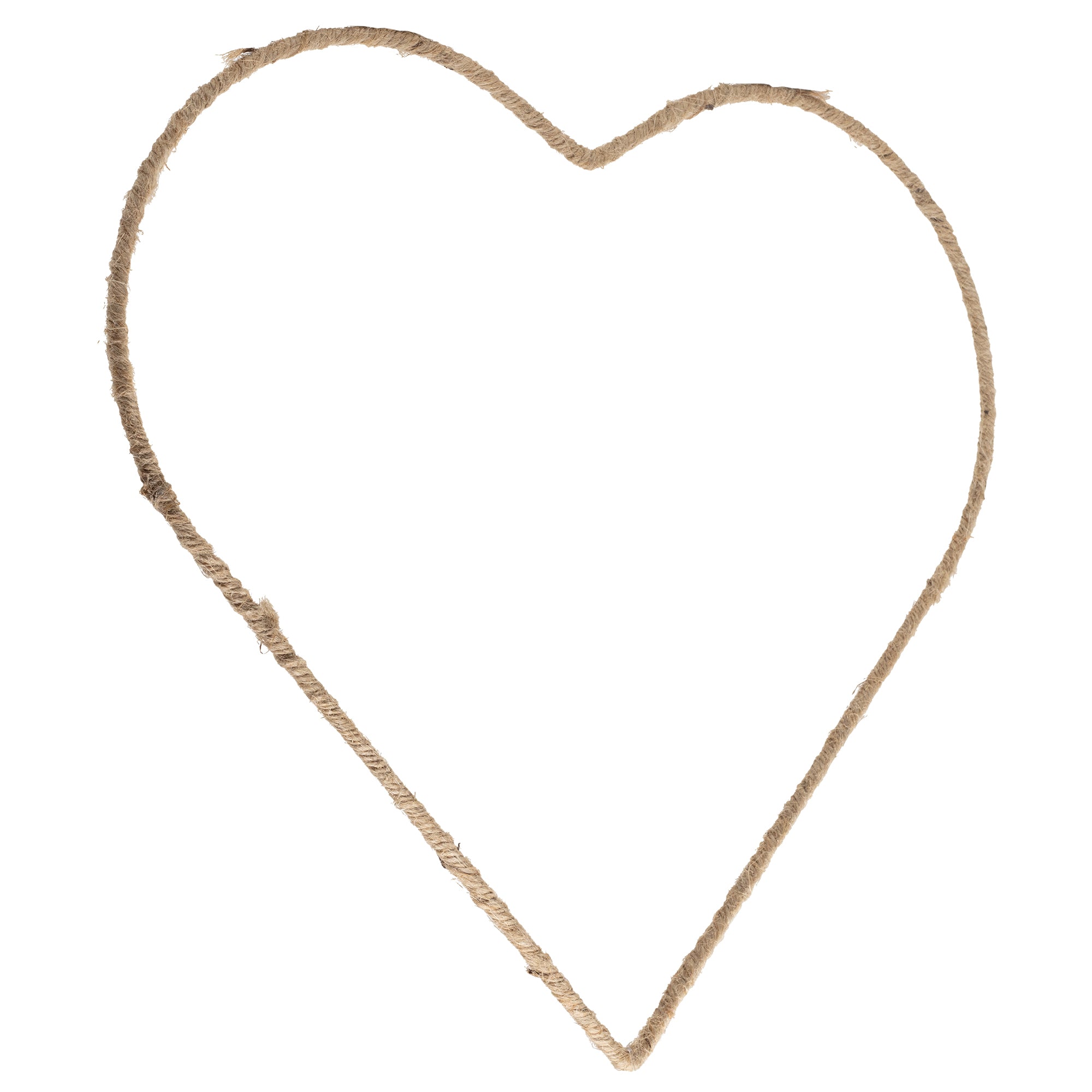 Metallherz natur - 35 cm