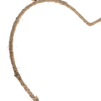 Metallherz natur - 35 cm