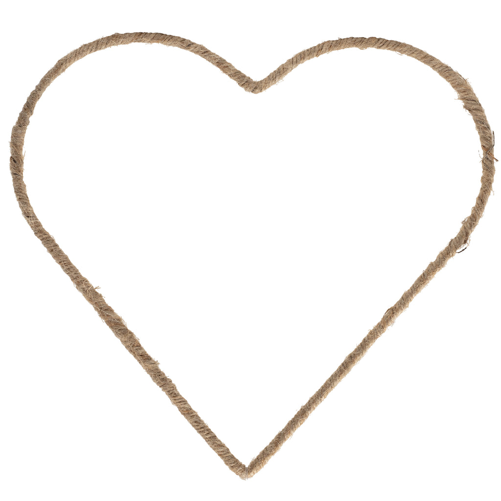 Metallherz natur - 25 cm