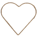 Metallherz natur - 25 cm