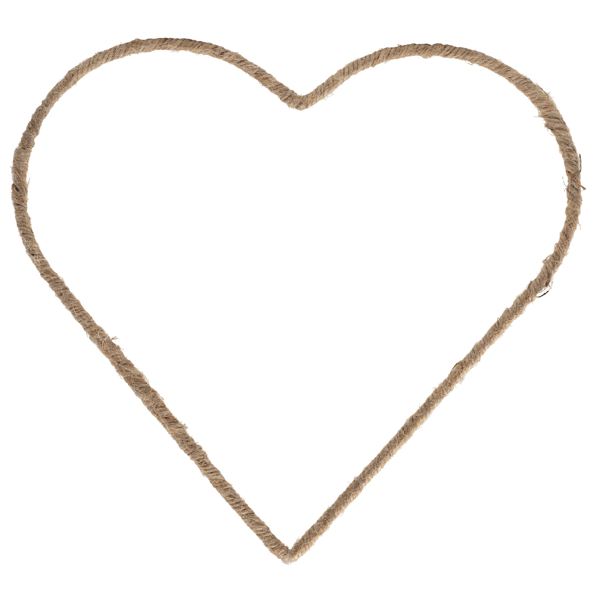 Metallherz natur - 25 cm