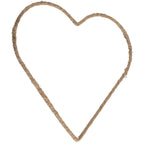 Metallherz natur - 25 cm