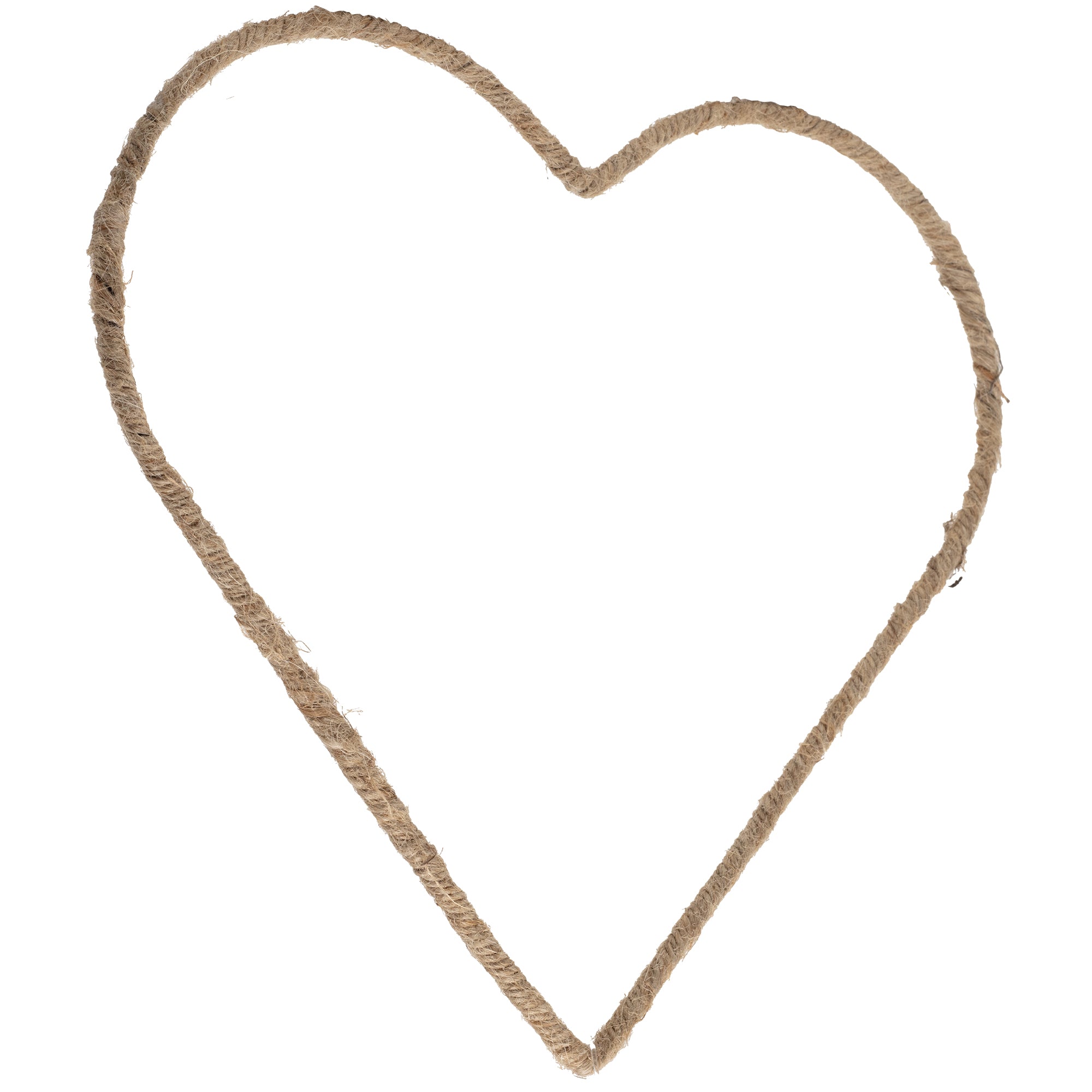 Metallherz natur - 25 cm