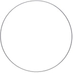 Metallringe silber - 35 cm