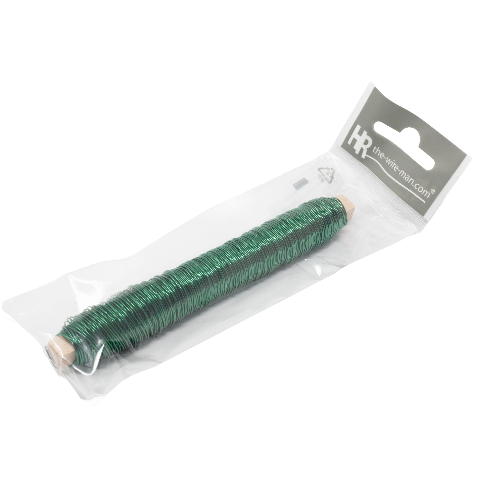 Decolackdraht auf Holzstab - grün - 0,50 mm, 50 m, 100 g