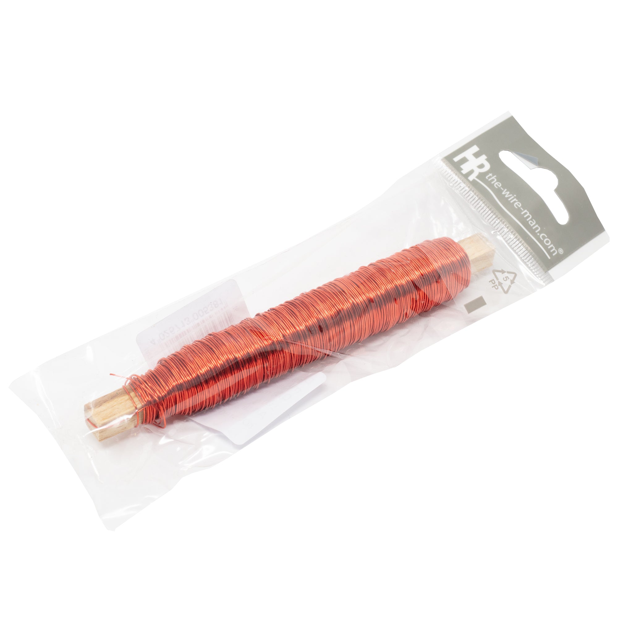 Decolackdraht auf Holzstab - rot - 0,50 mm, 50 m, 100 g