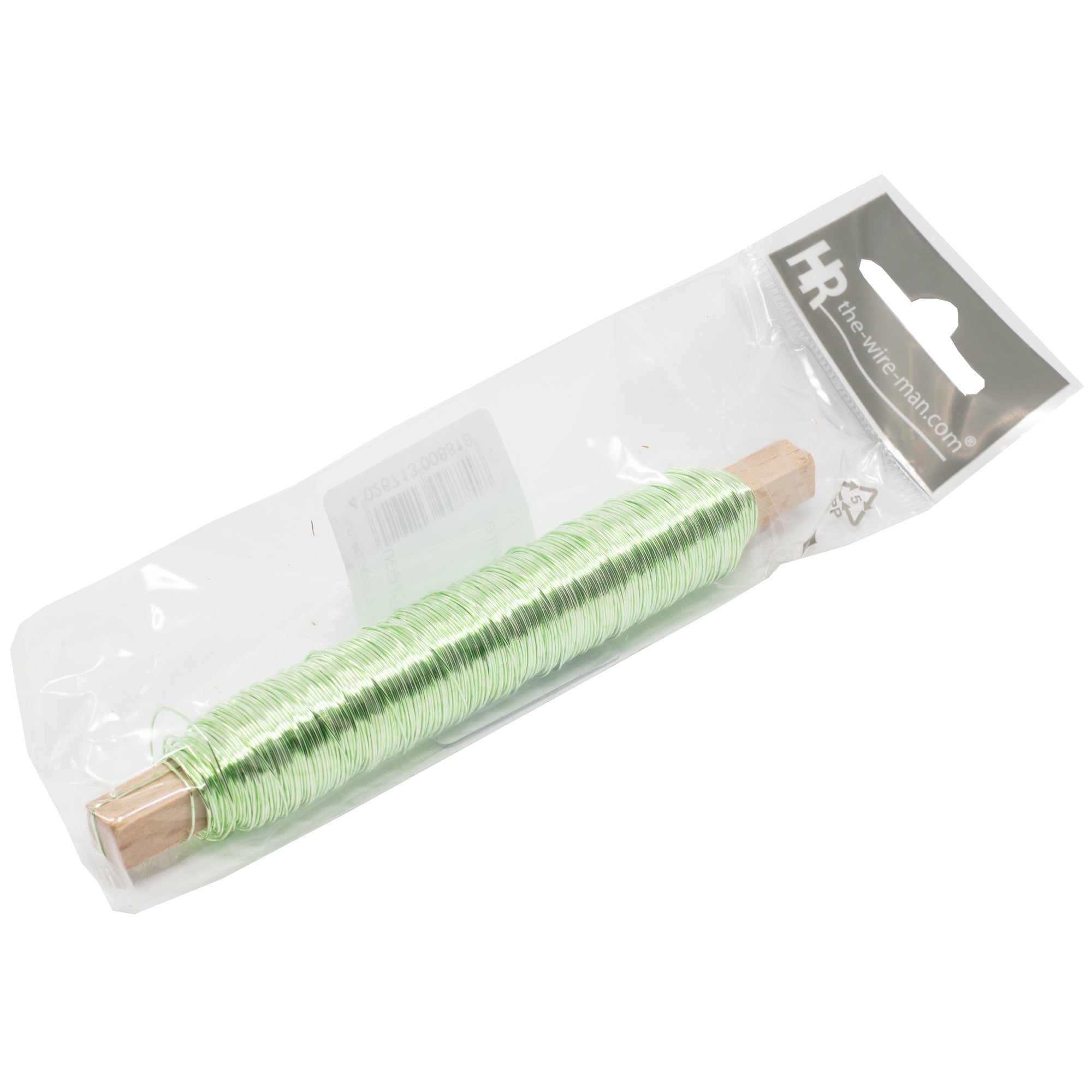 Decolackdraht auf Holzstab - mintgrün - 0,50 mm, 50 m, 100 g