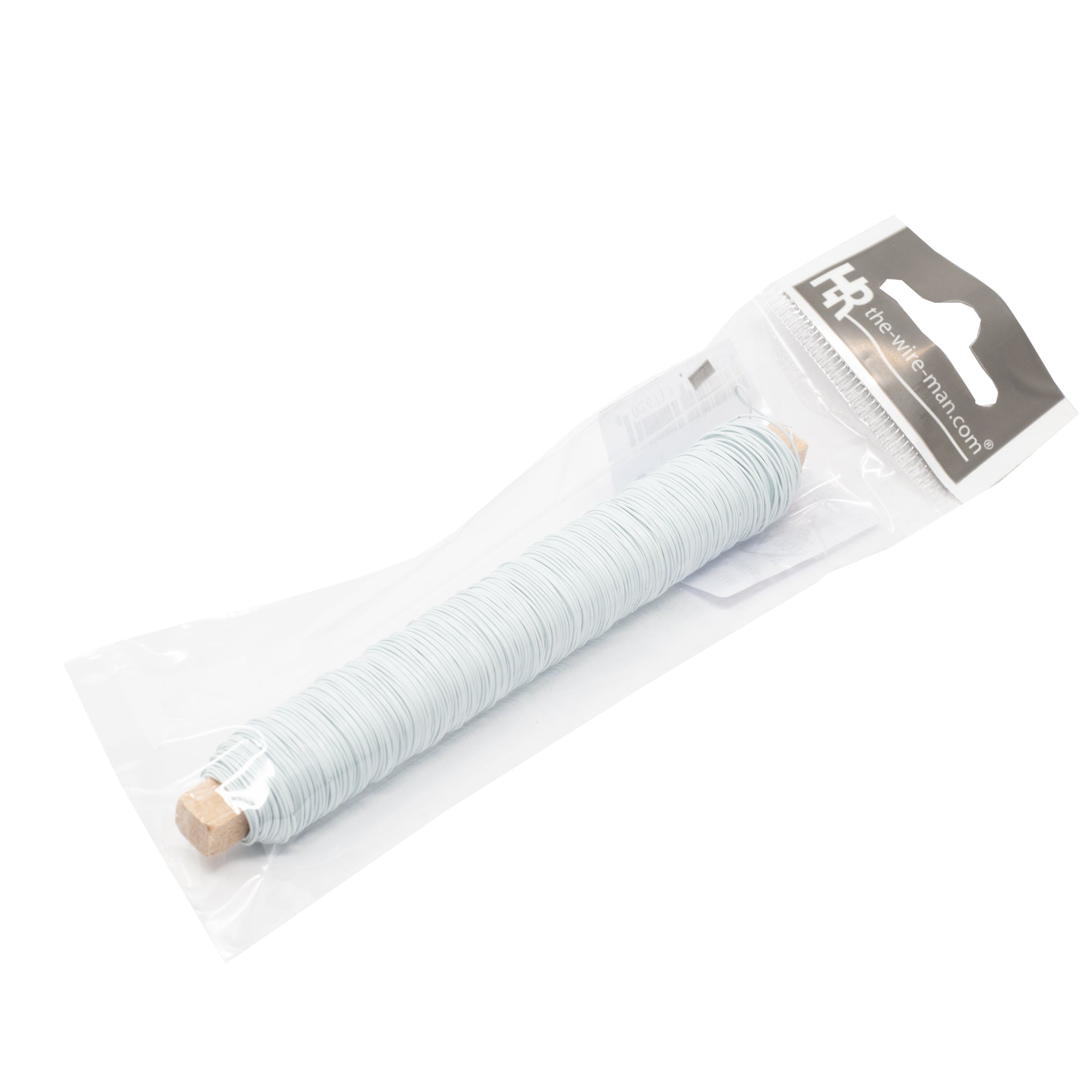 Decolackdraht auf Holzstab - weiß - 0,50 mm, 50 m, 100 g