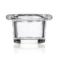 SHINE candle holder edge - Glas, klar - Höhe: 4,8 cm, Ø 7,6 cm