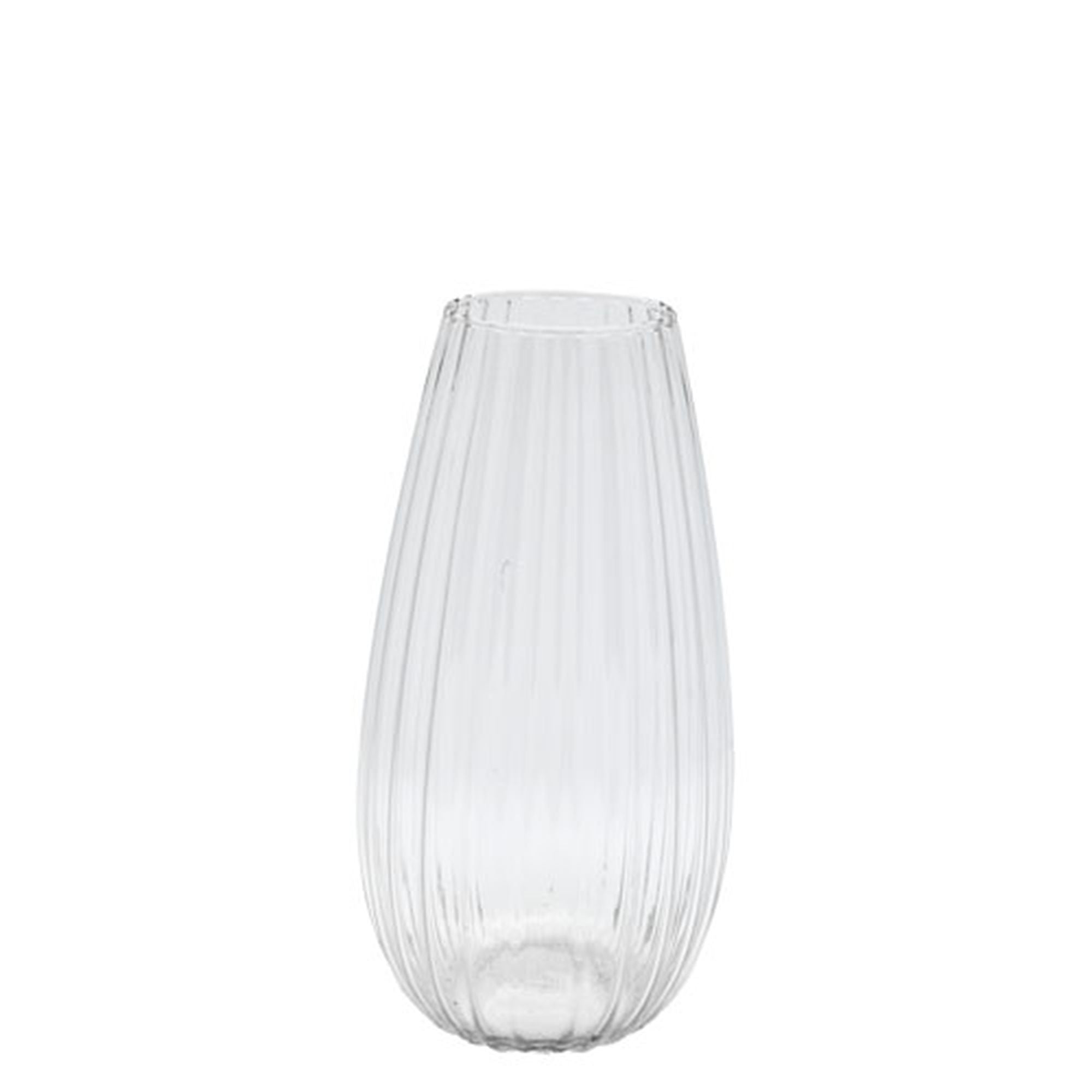 STONE glass vase medium - Glas, klar - Höhe: 30,0 cm, Ø 16,0 cm