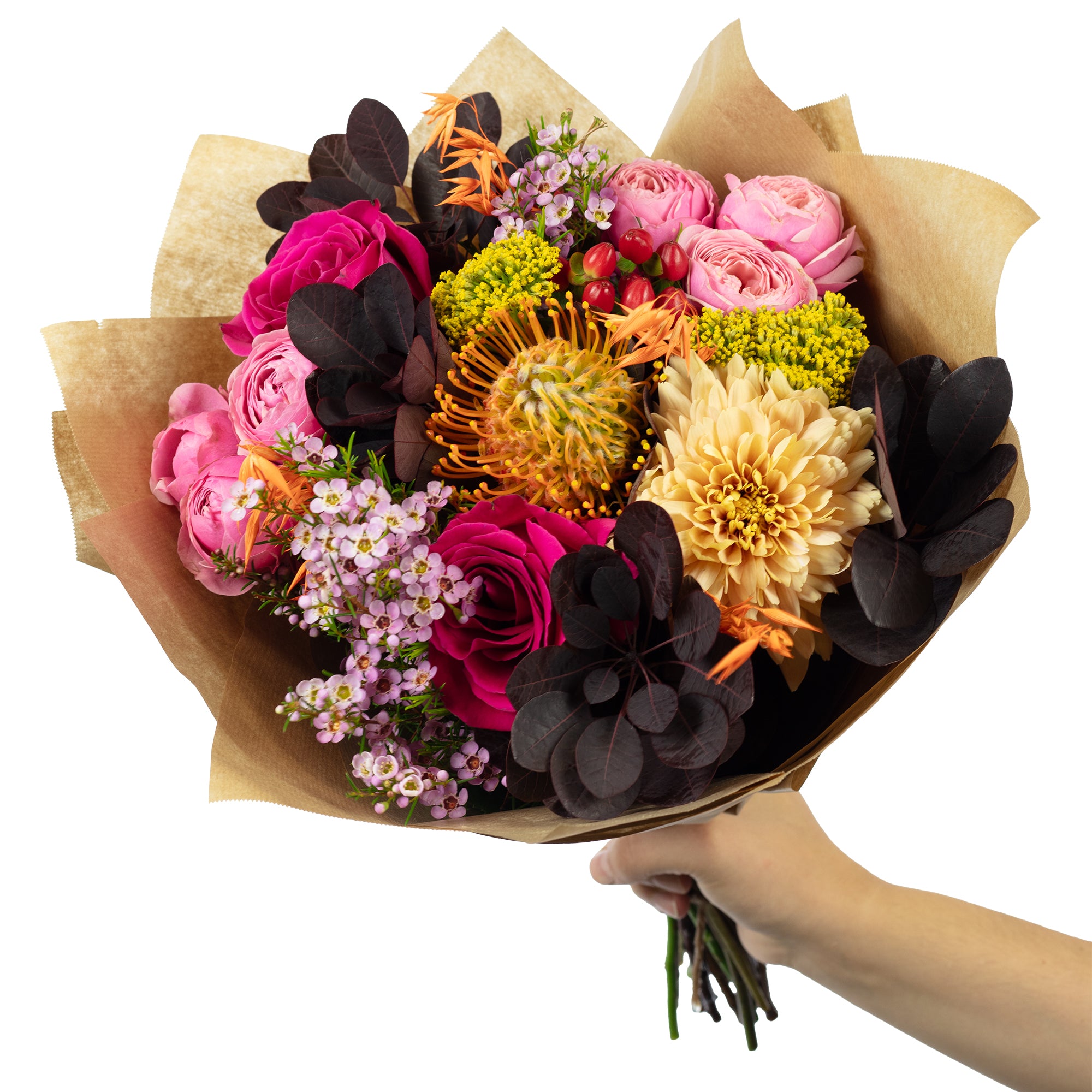 Blumenstrauß 'Fire Crush' - Länge ca. 50 cm