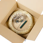 Adventskranz-DIY-Set - Inhalt: 1x Strohkranz 30 cm, 4x Kerzenhalter silber 8 cm, 1x Wickeldraht grün 100g