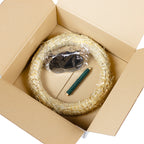 Adventskranz-DIY-Set - Inhalt: 1x Strohkranz 30 cm, 4x Kerzenhalter schwarz matt 8 cm, 1x Wickeldraht grün 100g