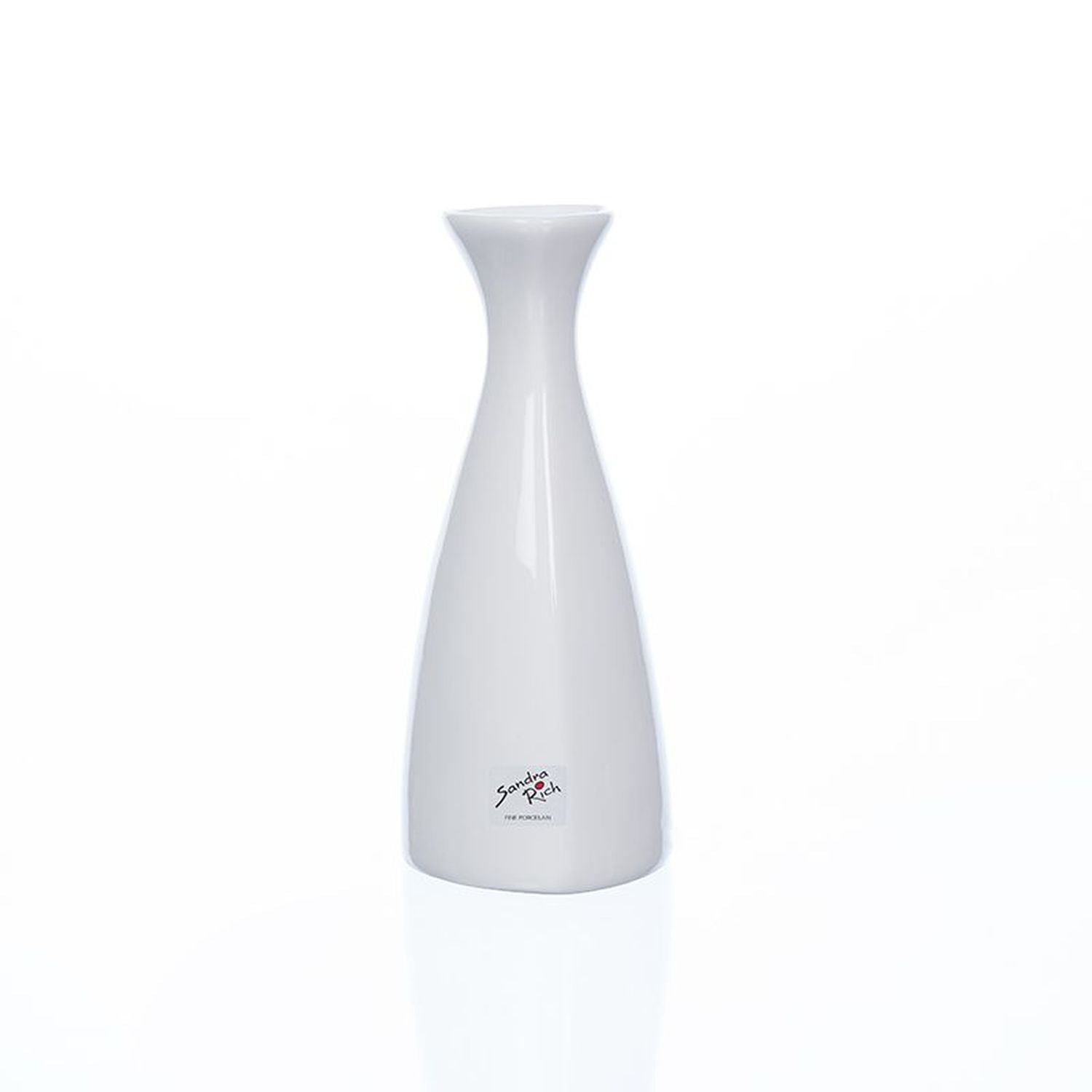 TRIANGLE porcelain vase - weiß - 14 x 6 cm - Porzellan