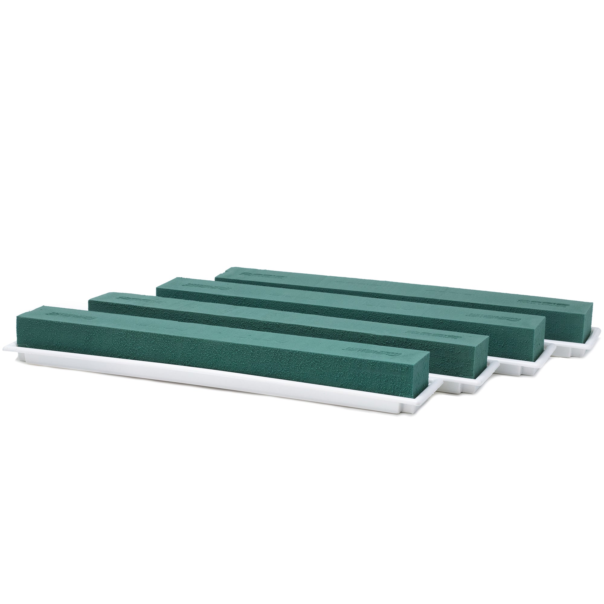 Décoration de table OASIS® Maxi - 48 x 9 x 5 cm - 4 pièces - blanc