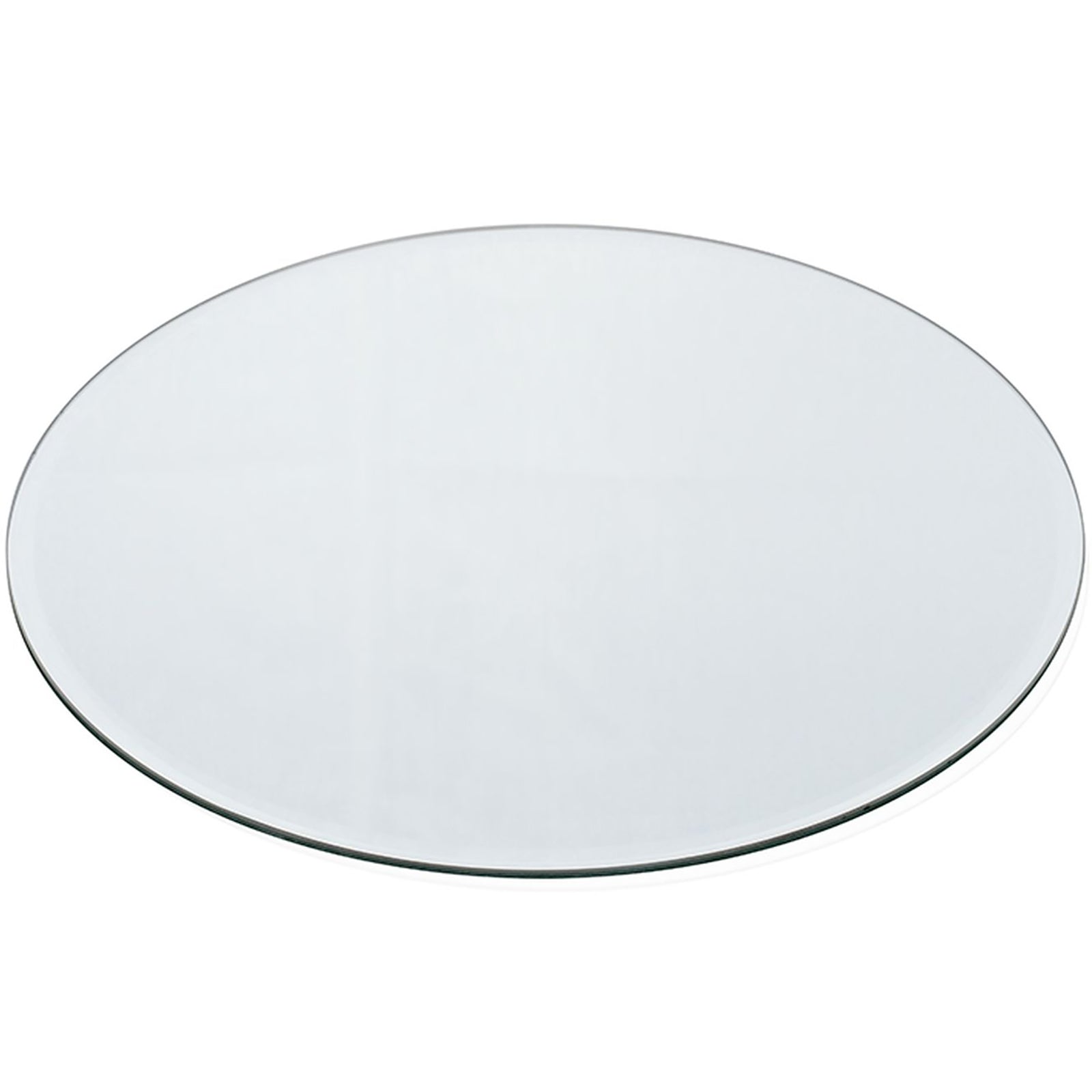 MIRROR round plate - silber - 30x30x0,5cm - Glas