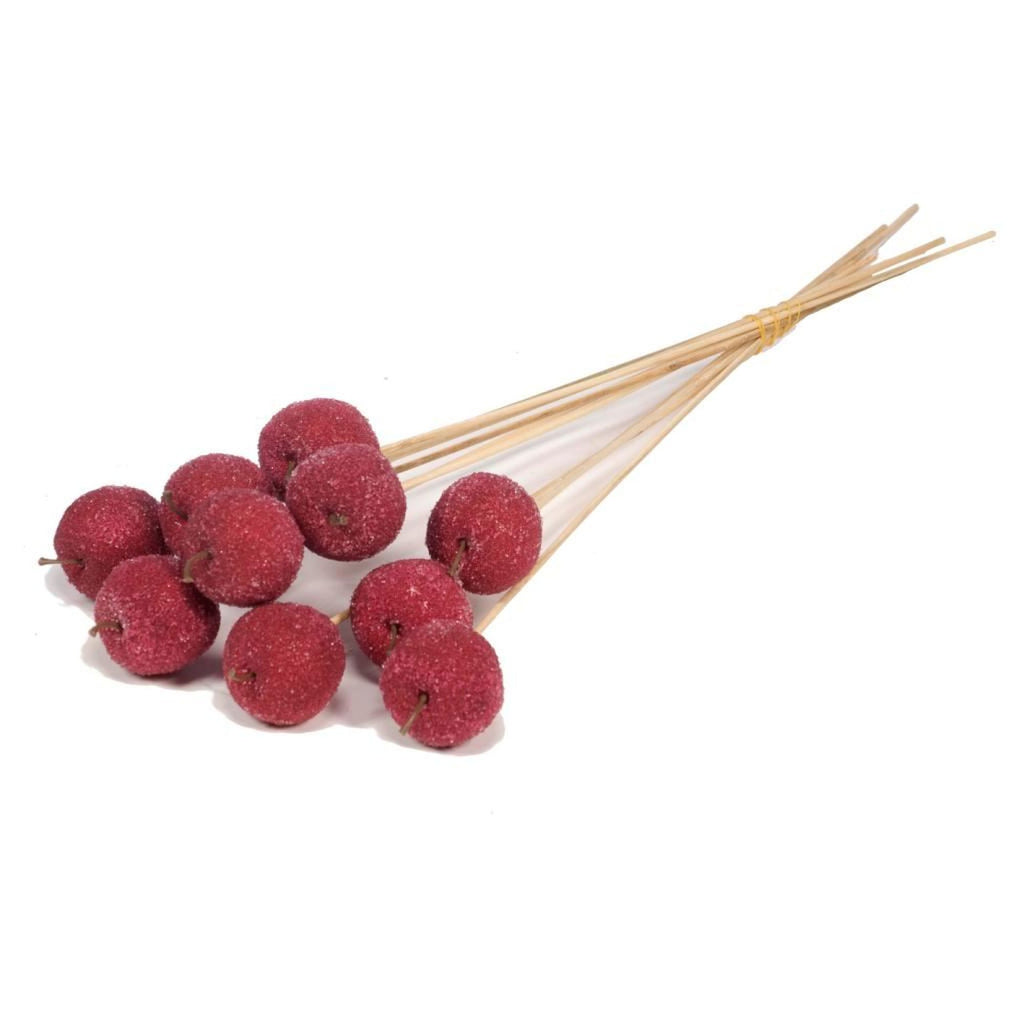 Bâtonnets de pomme rouges de 5 cm