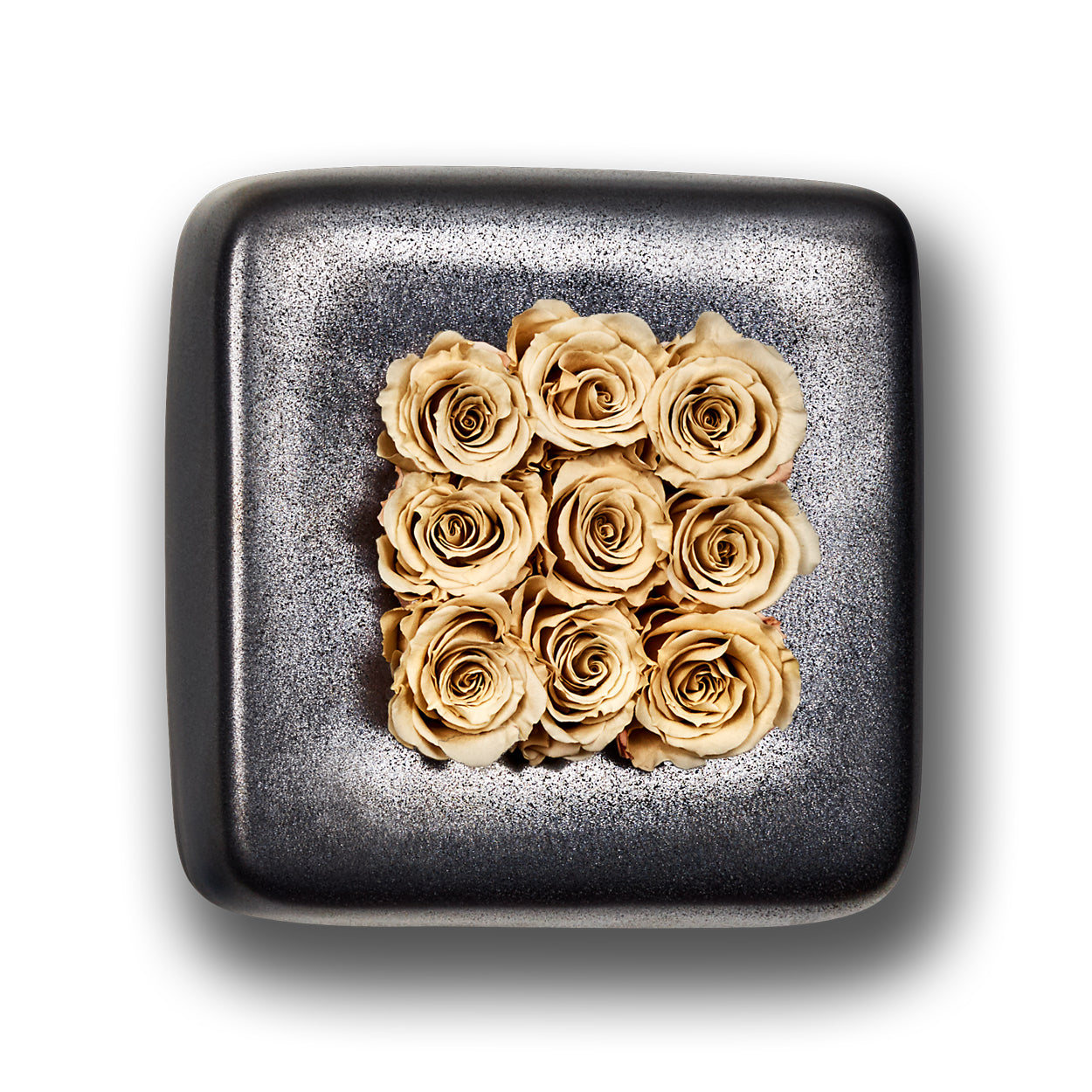 Infinity-Bloom Chest - anthrazit/champagne - 16x16 cm