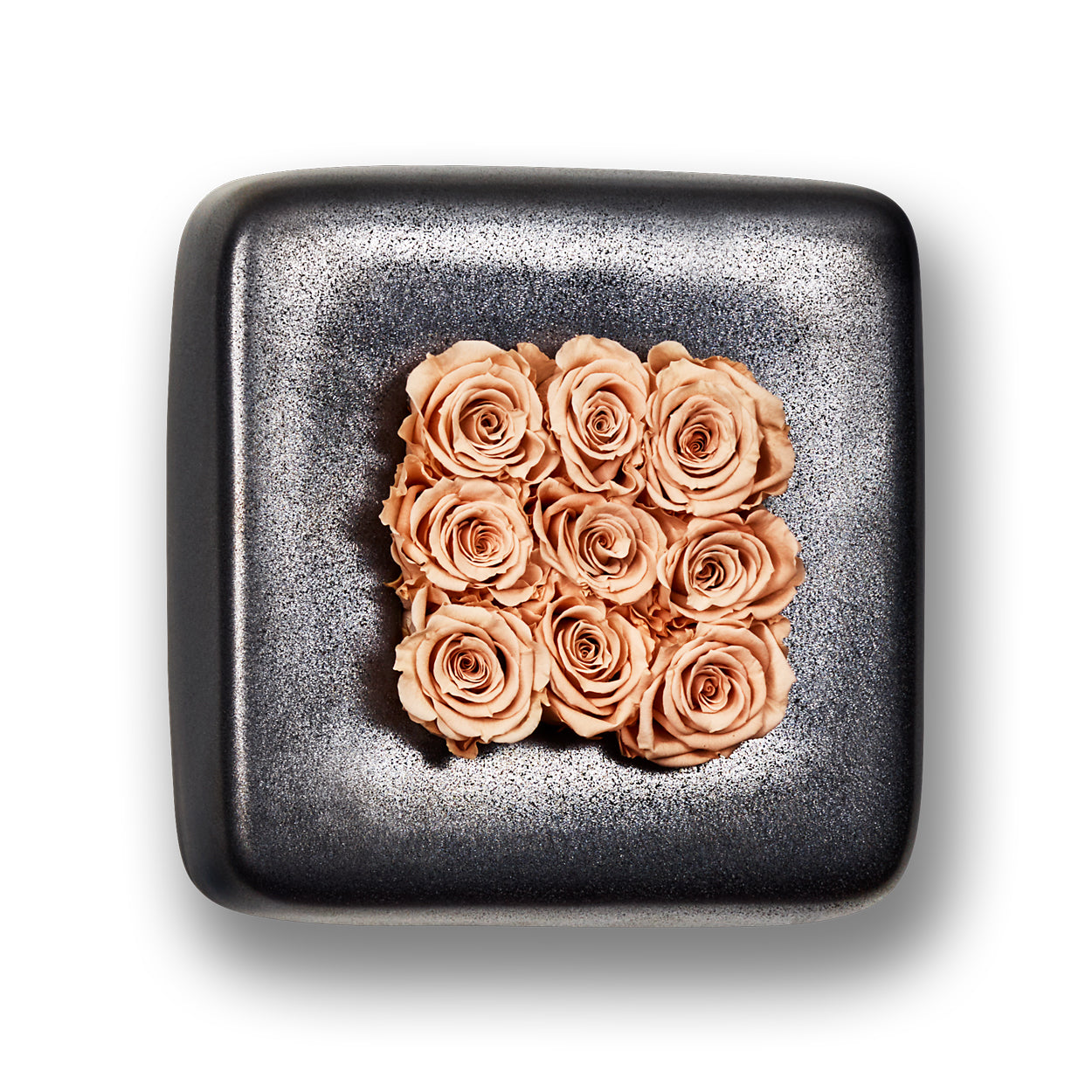 Infinity-Bloom Chest - anthrazit/rosé - 16x16 cm