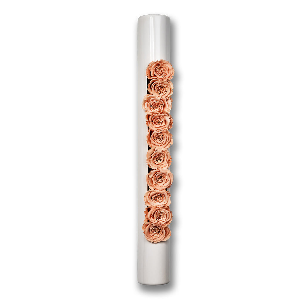 Infinity-Bloom bigTube - blanc/rosé - 65 x 7,5 cm