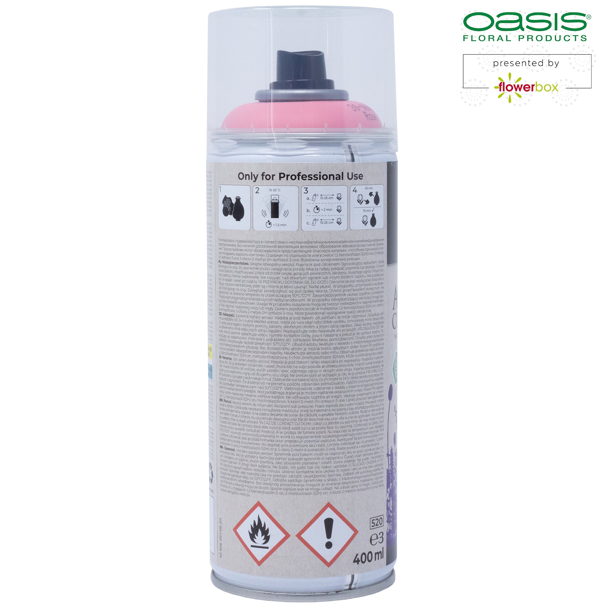 OASIS Aqua Colour Spray - altrosa - 400 ml