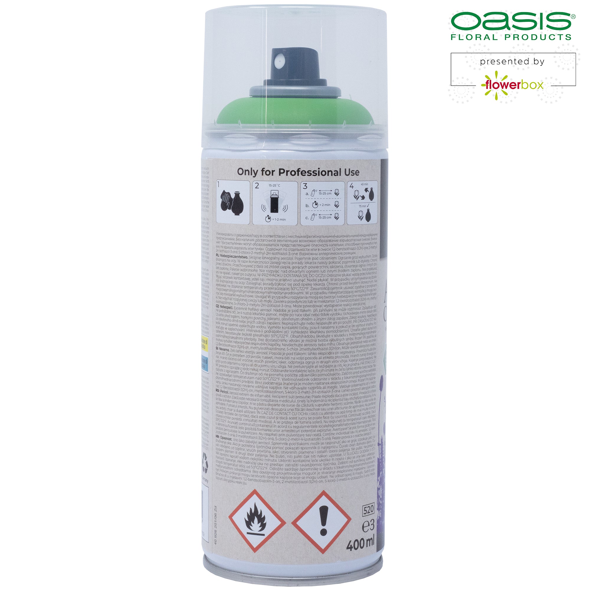 OASIS Aqua Colour Spray - hellgrün - 400 ml
