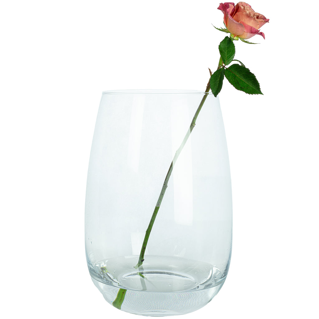 BELLY Glasvase groß - klar -  Höhe 40 cm - Durchmesser 27,5 cm