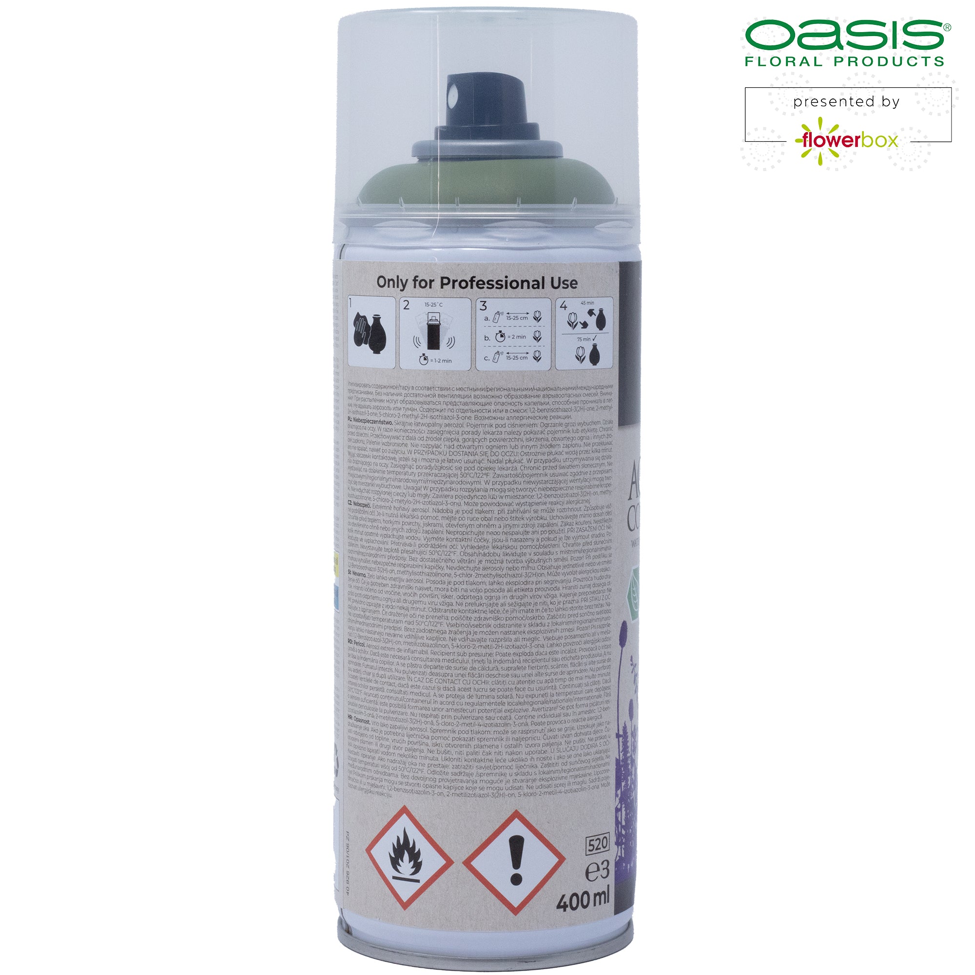 OASIS Aqua Colour Spray - Moosgrün - 400 ml