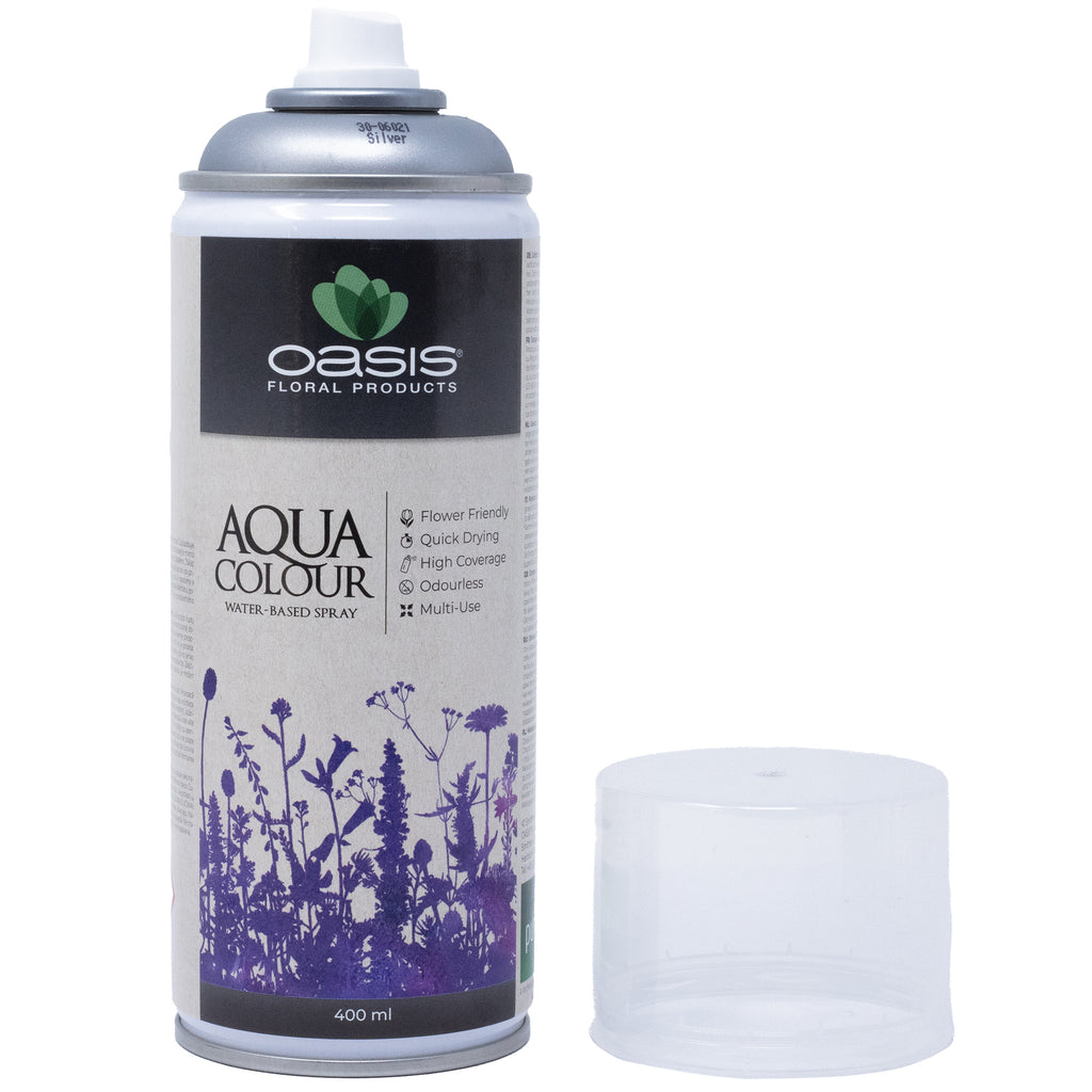 OASIS® Aqua Colour Spray Metallic - 400 ml - silver