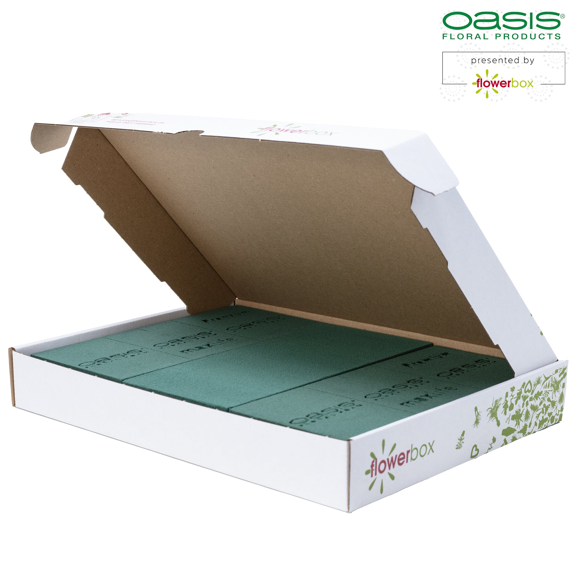3x Original OASIS® Premium Steckschaum für längere Haltbarkeit bei Frischblumen - Steckmasse Blumen - Nasssteckschaum Hochzeit Geburtstag Kirche Ziegelform