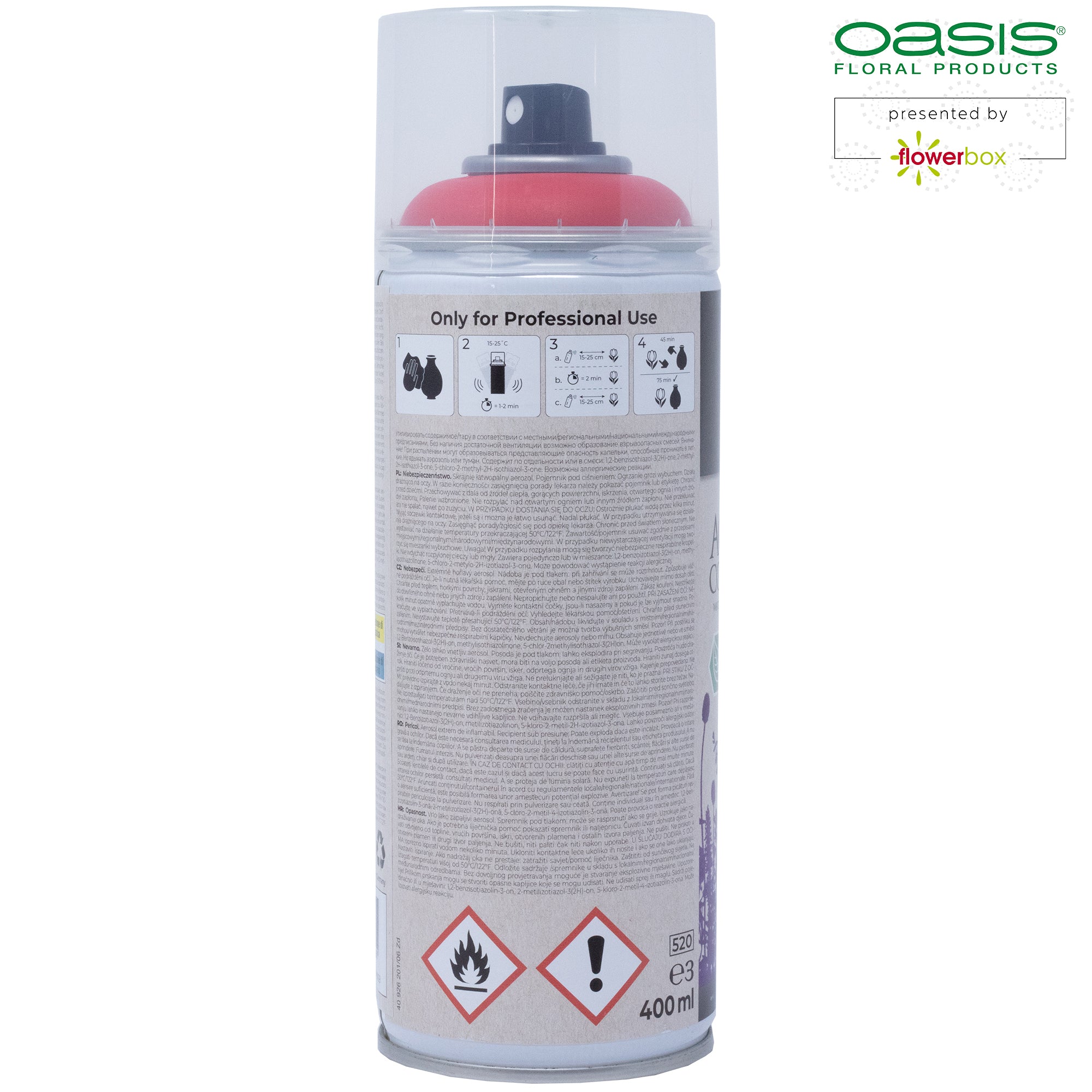 OASIS Aqua Colour Spray - hellrot - 400 ml