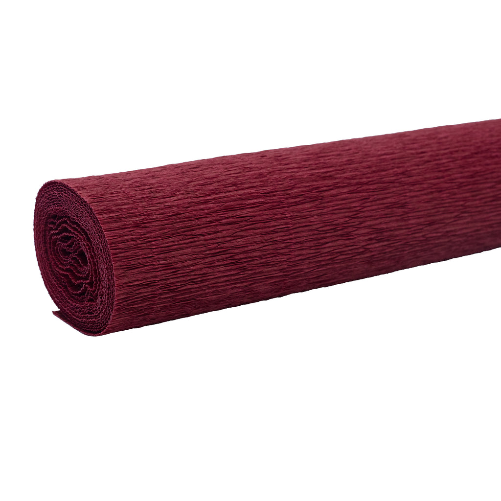 Premium Gärtnerkrepp - Floristenkrepp - 50 x 250 cm - bordeaux - wasserfest, lichtecht