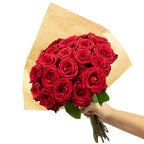 Blumenstrauß  'Red Passion'  - Stiellänge ca. 50 cm - Strauß frischer roter Rosen