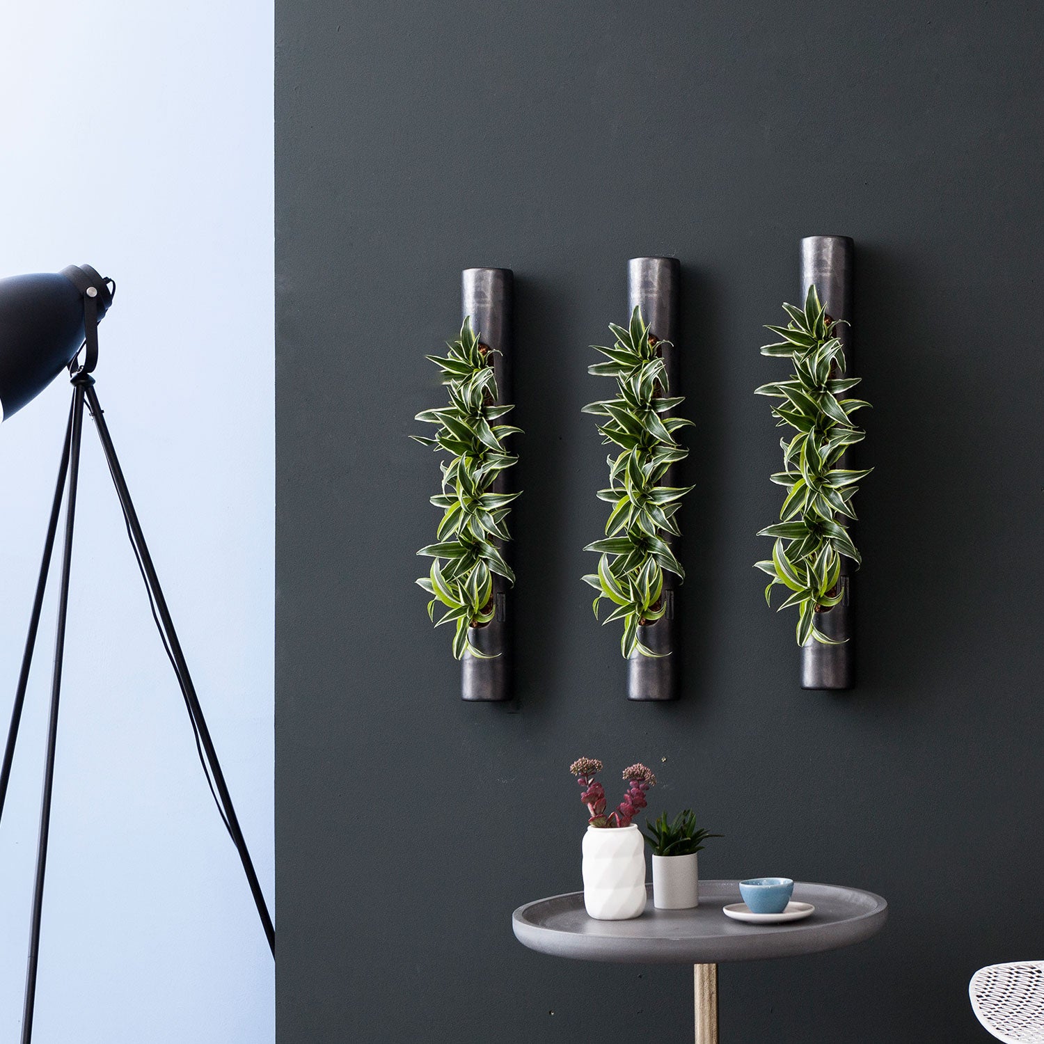 3er-Set bigTube - anthrazit - 65x7,5 cm