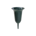 Vase funéraire Tuba, vert - hauteur 25 cm - 5 pièces